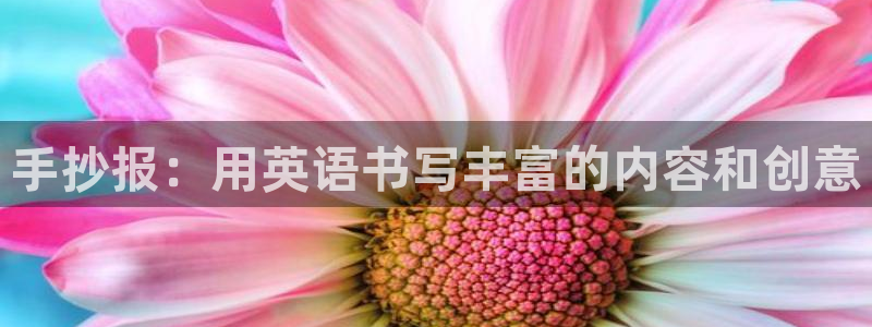 天顺娱乐展谢钥觅：手抄报：用英语书写丰富